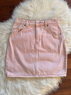 ROLLA’S high mini high waisted pink jean skirt size 25